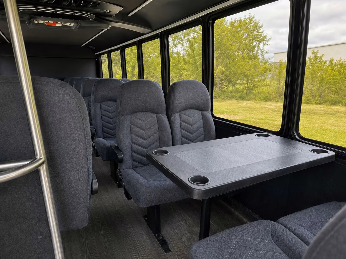 18 passenger minibus inside
