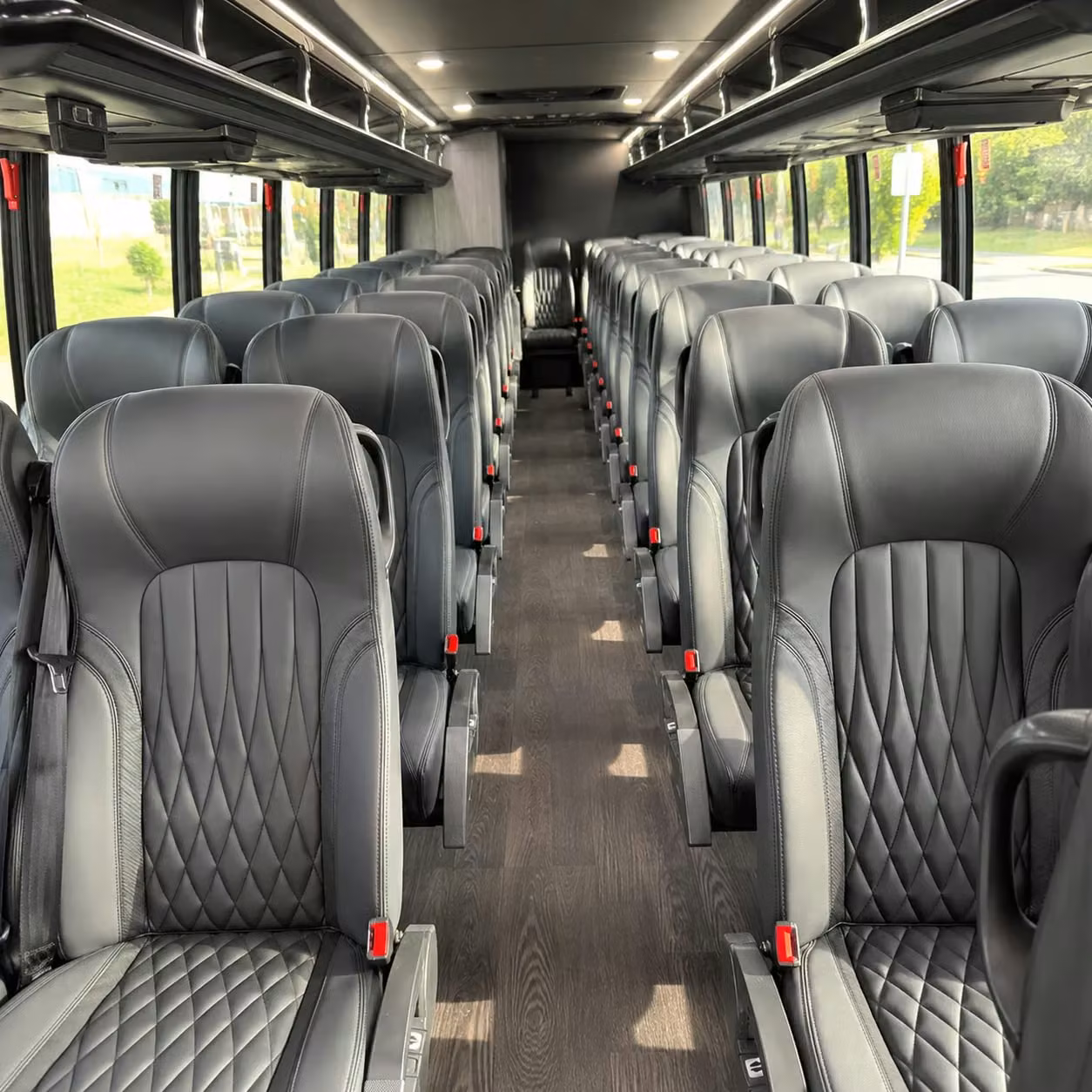 28 passenger minibus interior