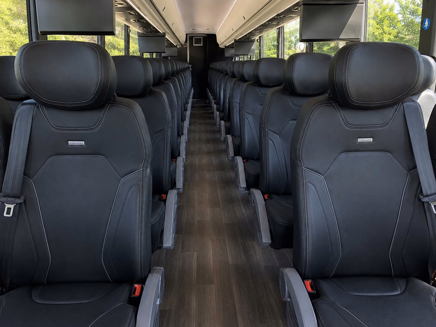 chattanooga charter bus rental interior
